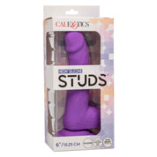 Neon Silicone Studs 6 Inch - Purple-Dildos & Dongs-CalExotics-Andy's Adult World