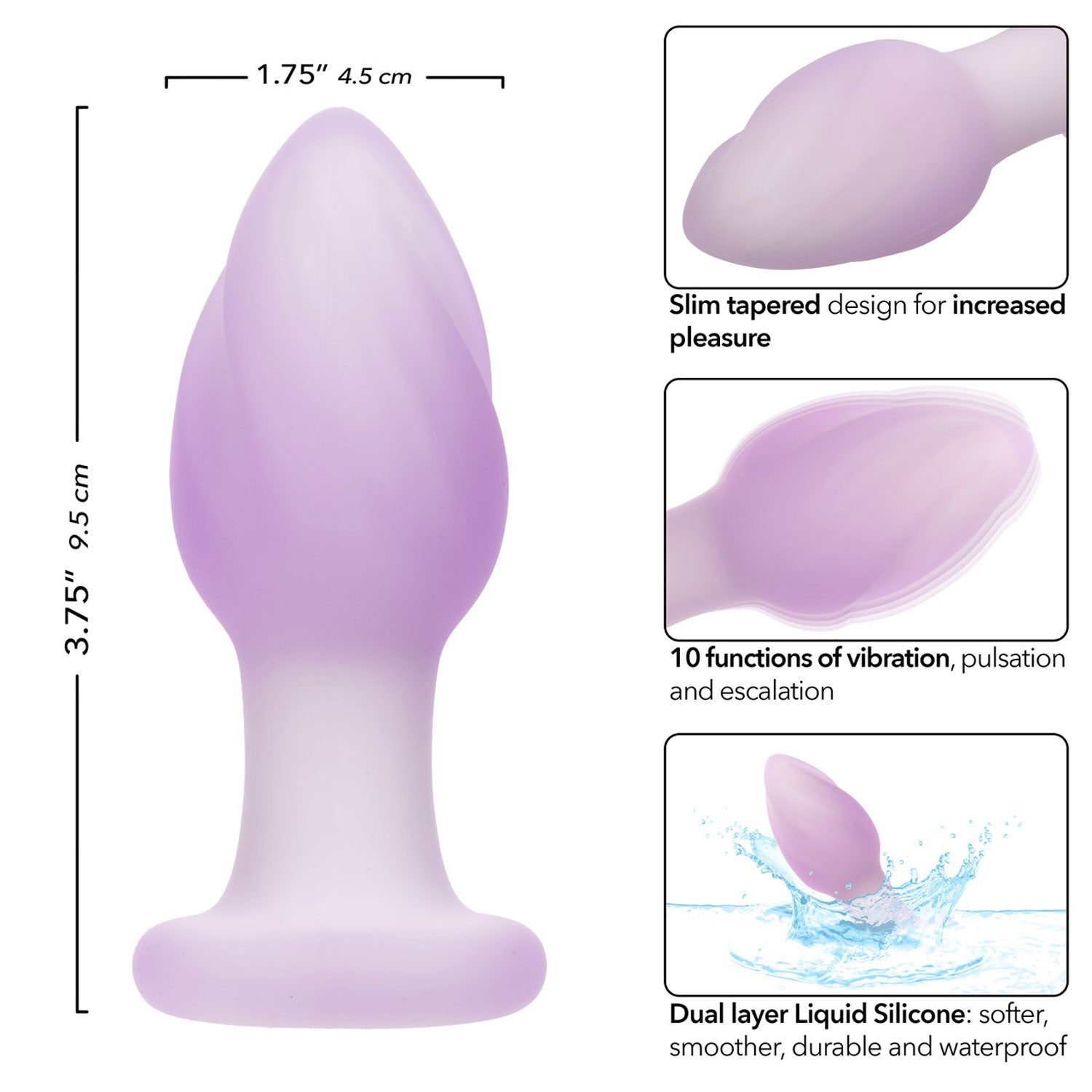 Lavender Haze Ridge Probe-Anal Toys & Stimulators-CalExotics-Andy's Adult World