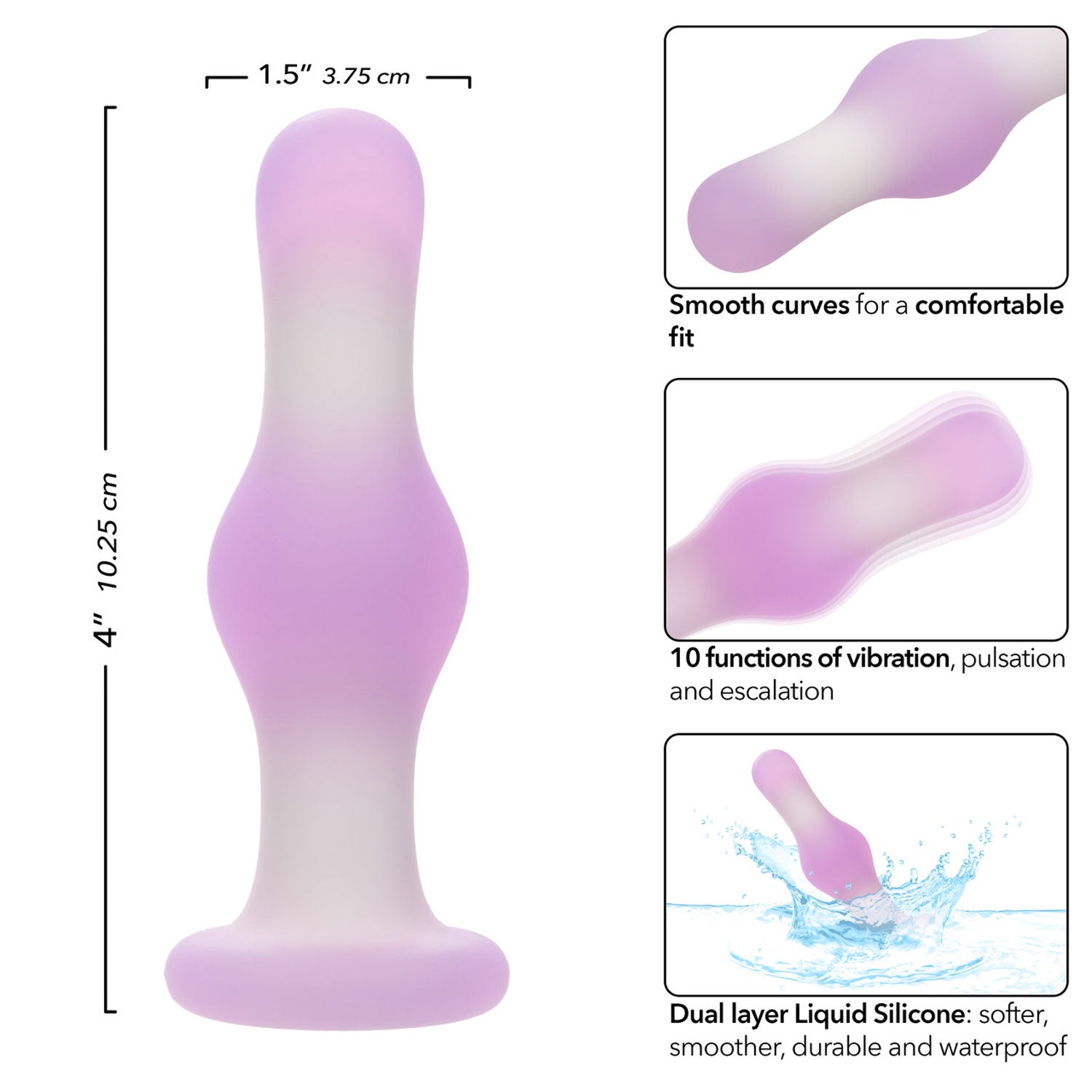 Lavender Haze Bulb Probe-Anal Toys & Stimulators-CalExotics-Andy's Adult World