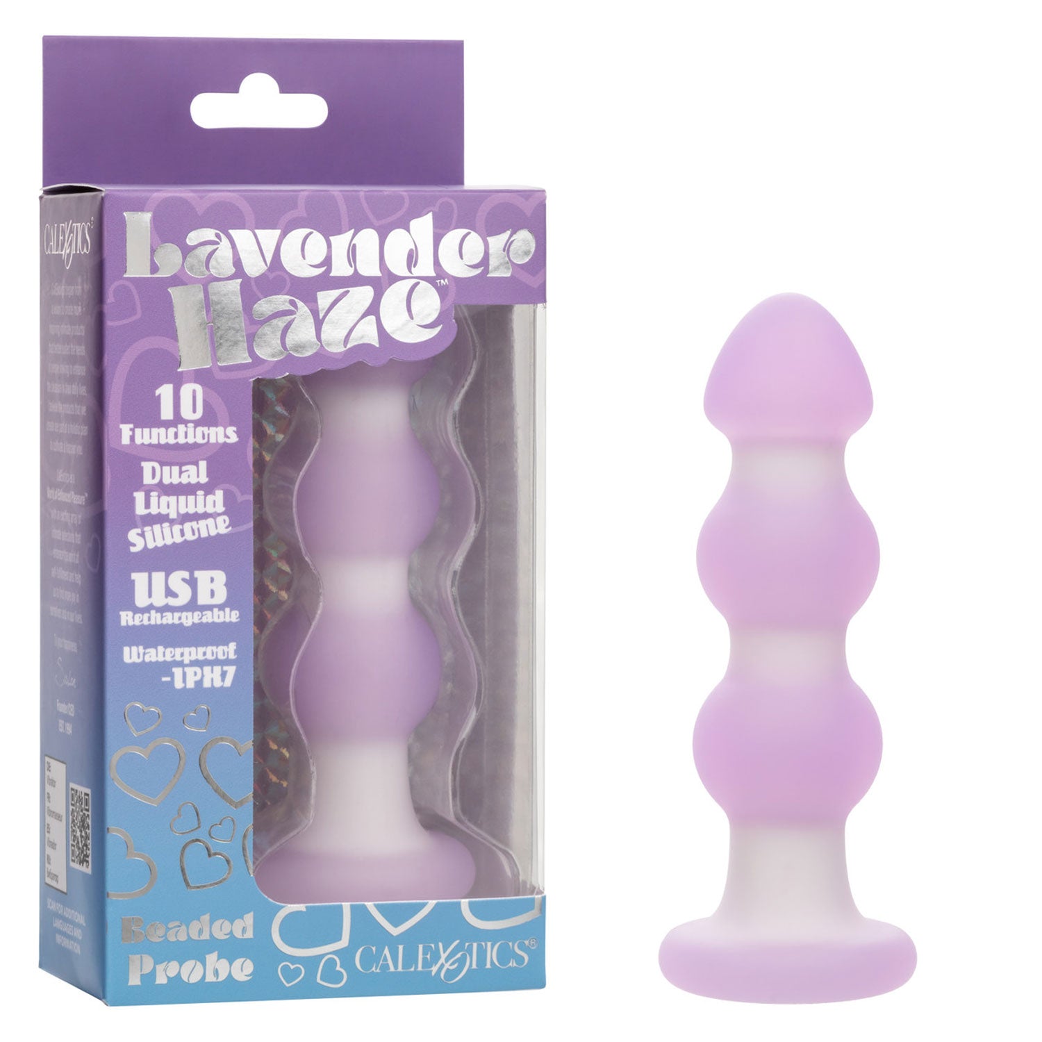 Lavender Haze Beaded Probe-Anal Toys & Stimulators-CalExotics-Andy's Adult World