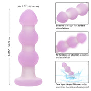 Lavender Haze Beaded Probe-Anal Toys & Stimulators-CalExotics-Andy's Adult World