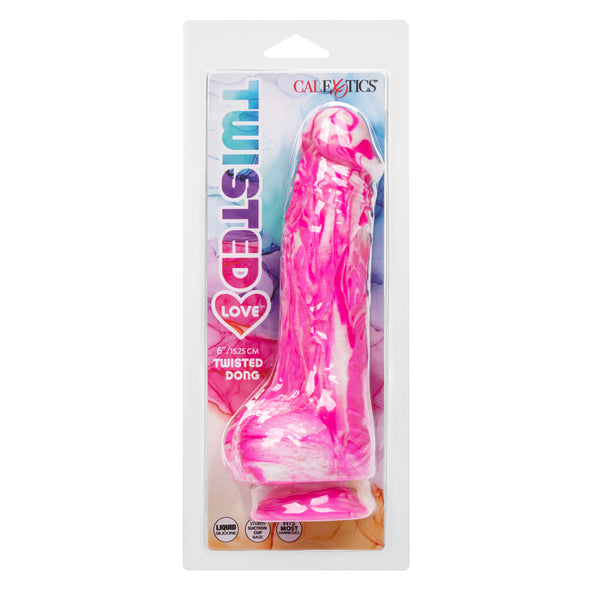 Twisted Love - Twisted Dong - Pink-Dildos & Dongs-CalExotics-Andy's Adult World