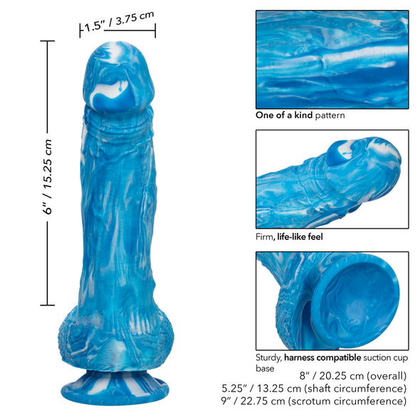 Twisted Love Twisted Dong - Blue-Dildos & Dongs-CalExotics-Andy's Adult World