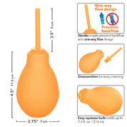 Cheeky One-Way Flow Douche - Orange-Anal Toys & Stimulators-CalExotics-Andy's Adult World