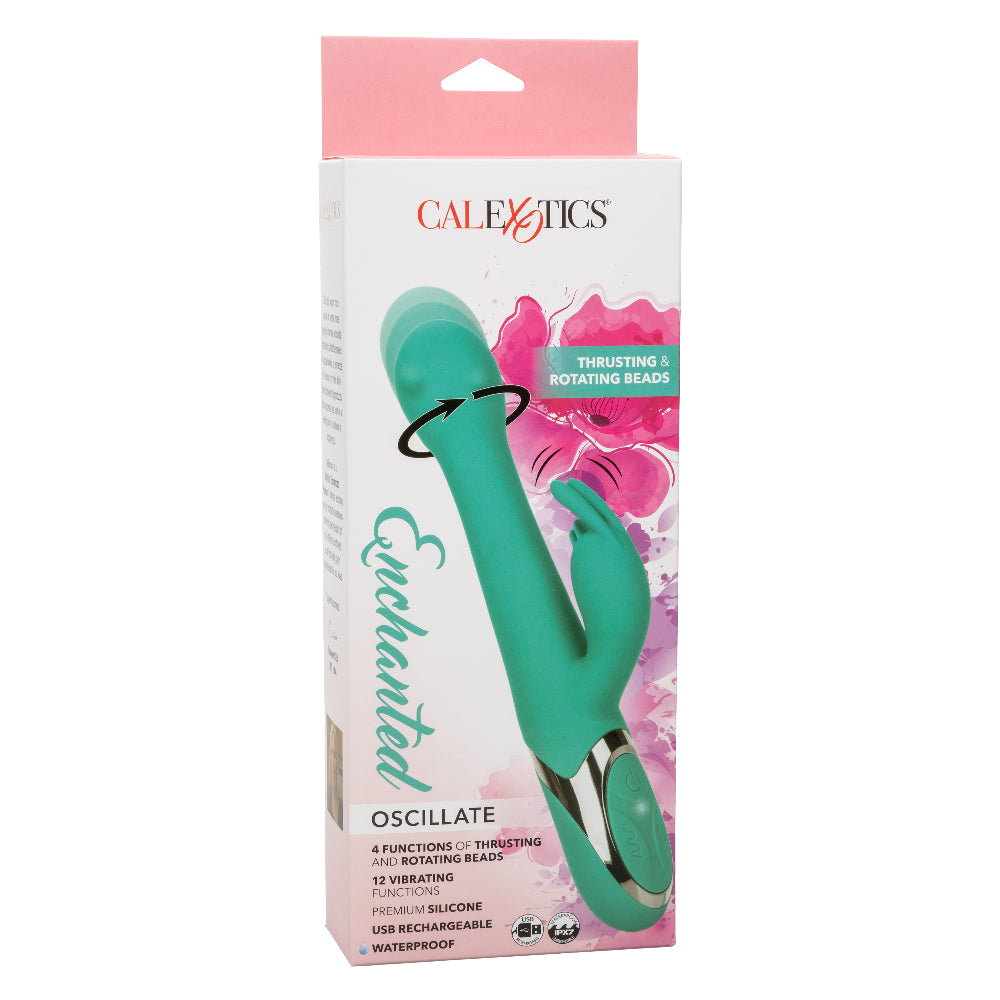 Enchanted Oscillate - Turquoise-Vibrators-CalExotics-Andy's Adult World