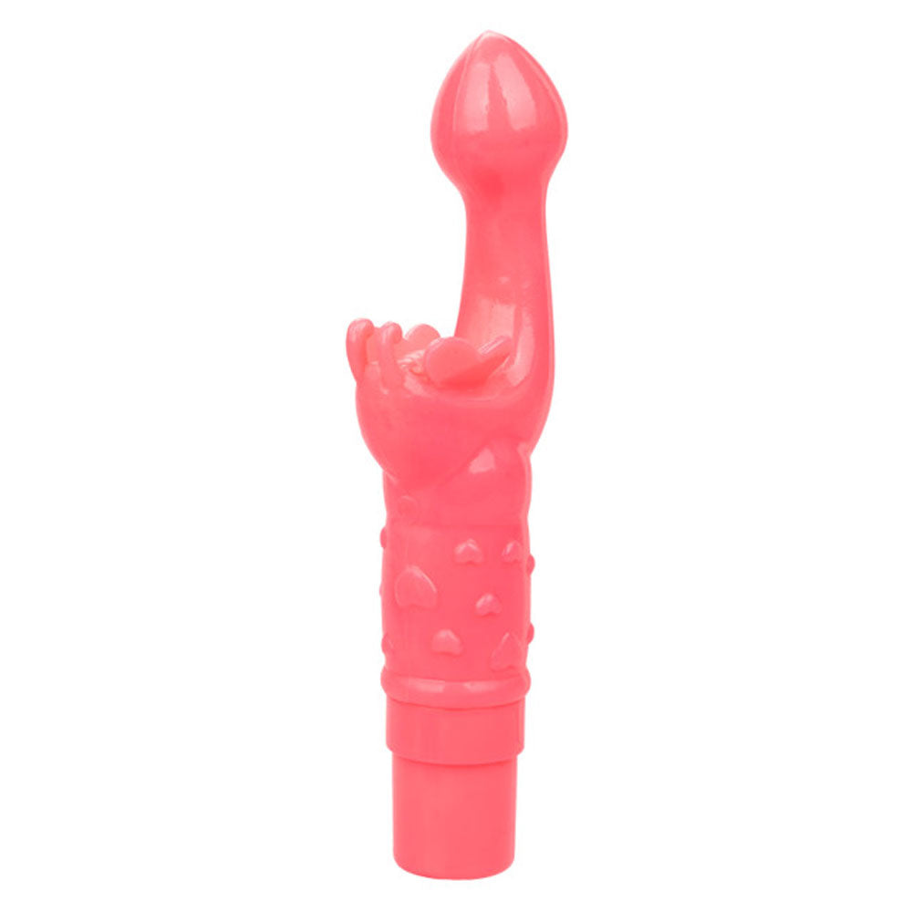 Rechargeable Butterfly Kiss - Pink-Vibrators-CalExotics-Andy's Adult World