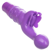 Rechargeable Butterfly Kiss - Purple-Vibrators-CalExotics-Andy's Adult World