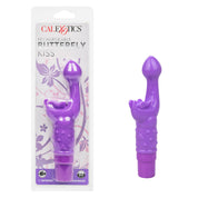 Rechargeable Butterfly Kiss - Purple-Vibrators-CalExotics-Andy's Adult World