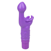 Rechargeable Butterfly Kiss - Purple-Vibrators-CalExotics-Andy's Adult World