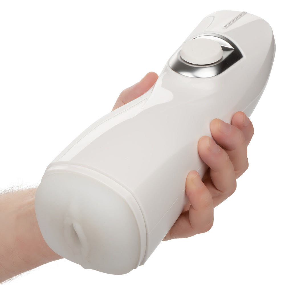 Optimum Power Lifelike Pulsar Stroker - White-Masturbation Aids for Males-CalExotics-Andy's Adult World