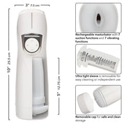 Optimum Power Lifelike Pulsar Stroker - White-Masturbation Aids for Males-CalExotics-Andy's Adult World