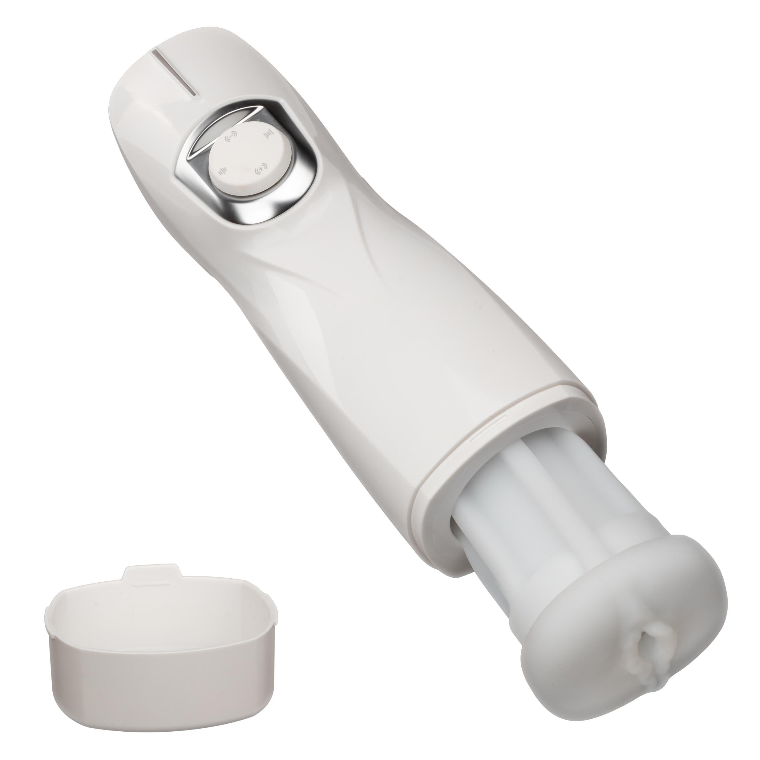 Optimum Power Lifelike Pulsar Stroker - White-Masturbation Aids for Males-CalExotics-Andy's Adult World