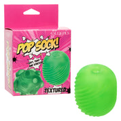 Pop Sock Textured - Green-Masturbation Aids for Males-CalExotics-Andy's Adult World