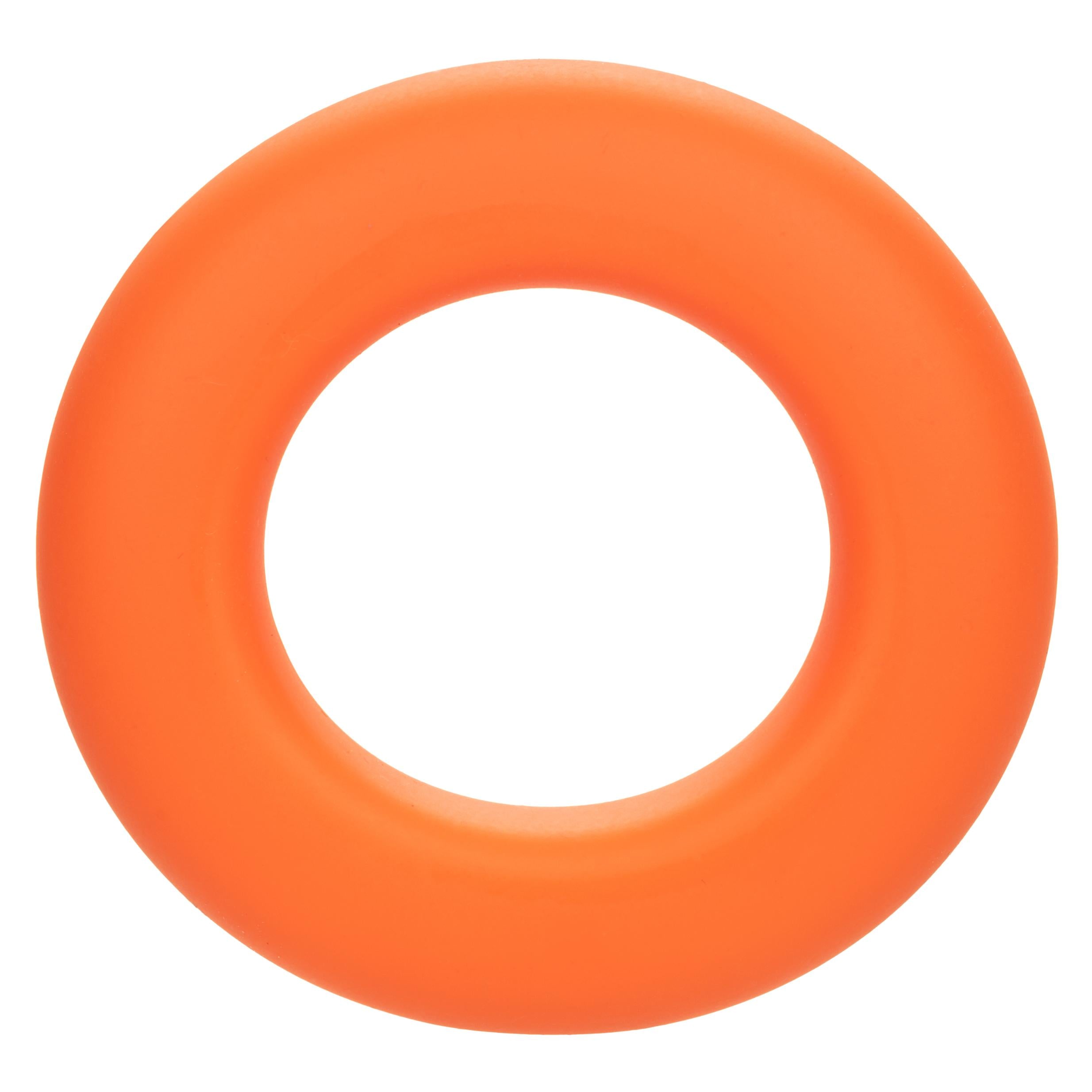 Alpha Liquid Silicone Prolong Large Ring - Orange-Cockrings-CalExotics-Andy's Adult World