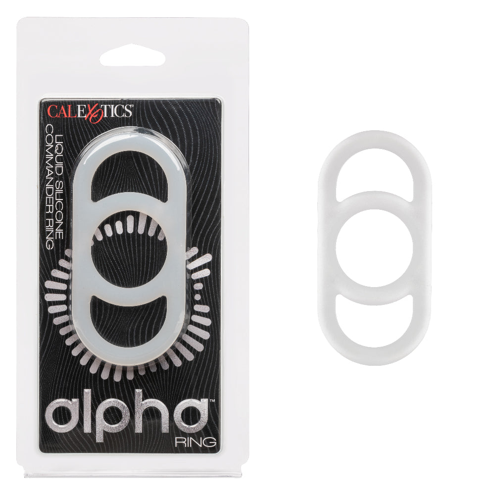 Alpha Liquid Silicone Commander Ring - Natural-Cockrings-CalExotics-Andy's Adult World