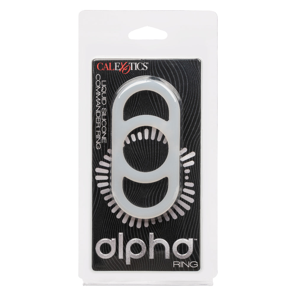 Alpha Liquid Silicone Commander Ring - Natural-Cockrings-CalExotics-Andy's Adult World