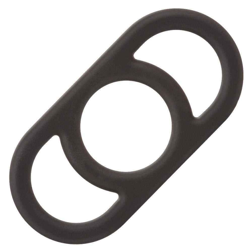 Alpha Liquid Silicone Commander Ring - Black-Cockrings-CalExotics-Andy's Adult World