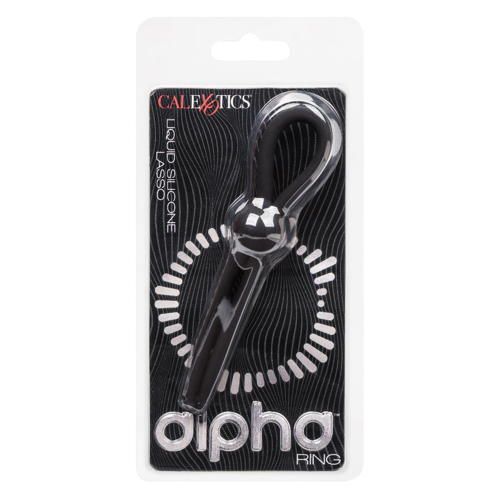 Alpha Liquid Silicone Lasso - Black-Cockrings-CalExotics-Andy's Adult World