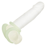 Alpha Glow-in-the-Dark Liquid Silicone 3 Ring Set - White-Cockrings-CalExotics-Andy's Adult World