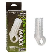 Performance Maxx Liquid Silicone Reversible Sleeve - Clear-Penis Extension & Sleeves-CalExotics-Andy's Adult World