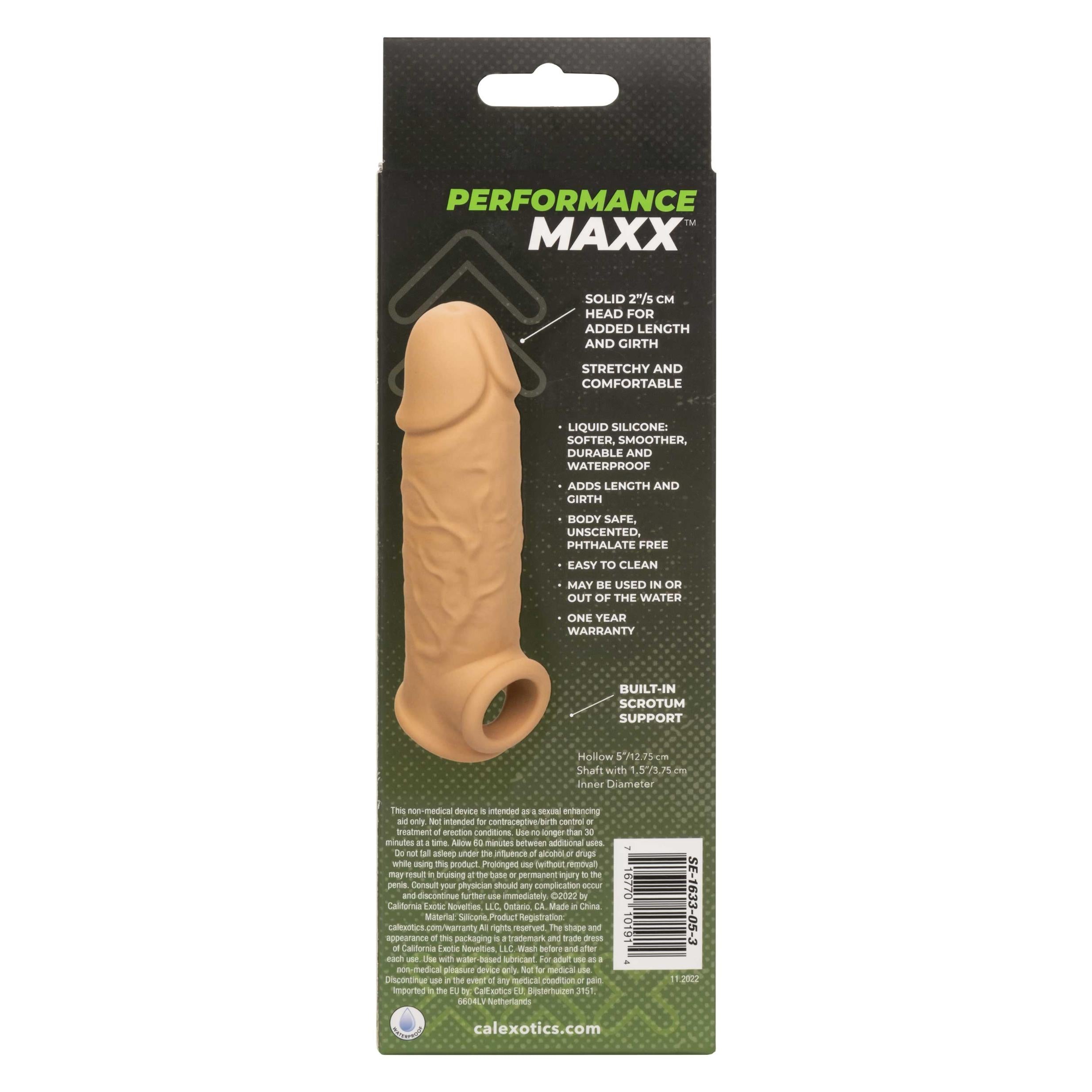 Performance Maxx Life-Like Extension 7 Inch - Ivory-Penis Extension & Sleeves-CalExotics-Andy's Adult World