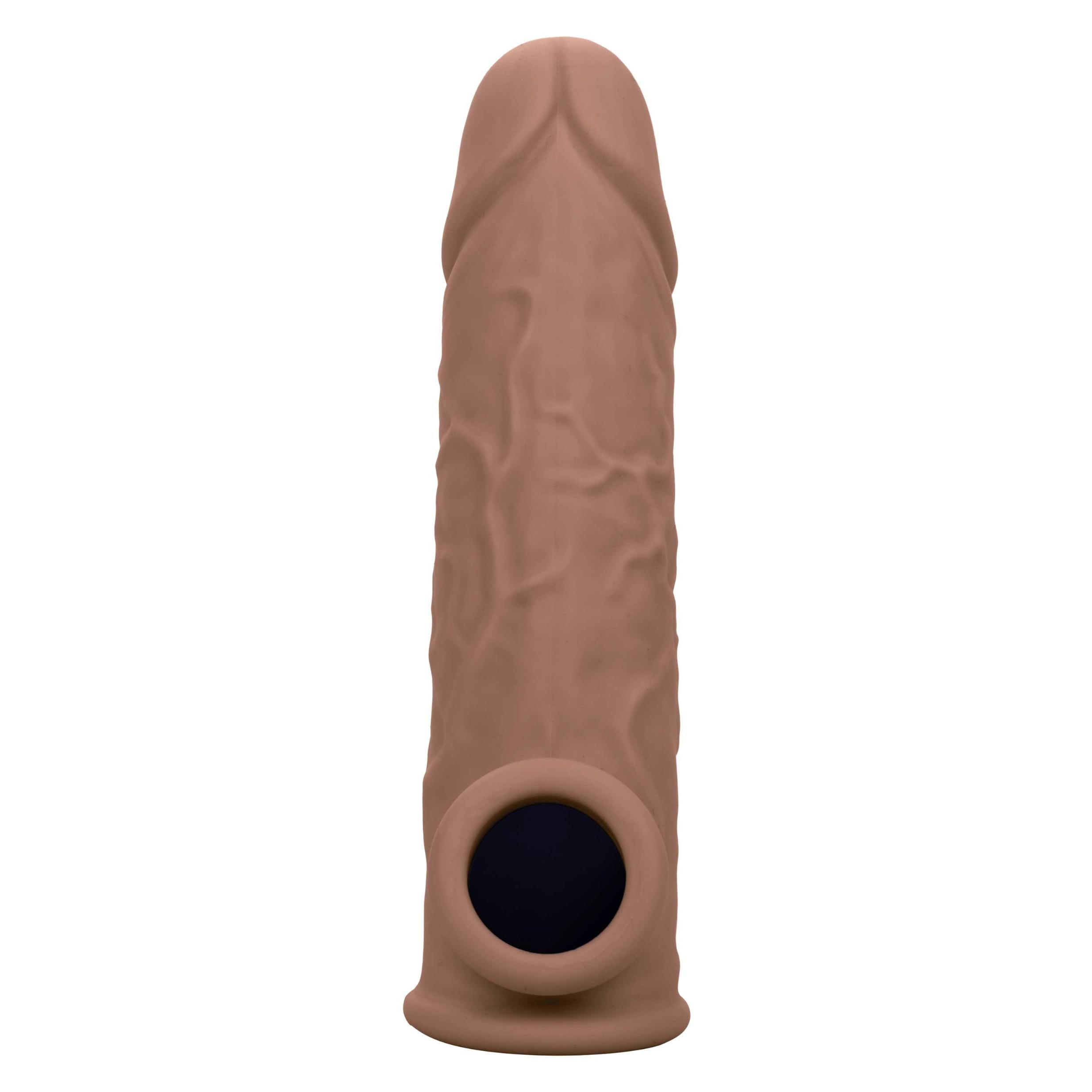 Performance Maxx Life-Like Extension 7 Inch - Brown-Penis Extension & Sleeves-CalExotics-Andy's Adult World