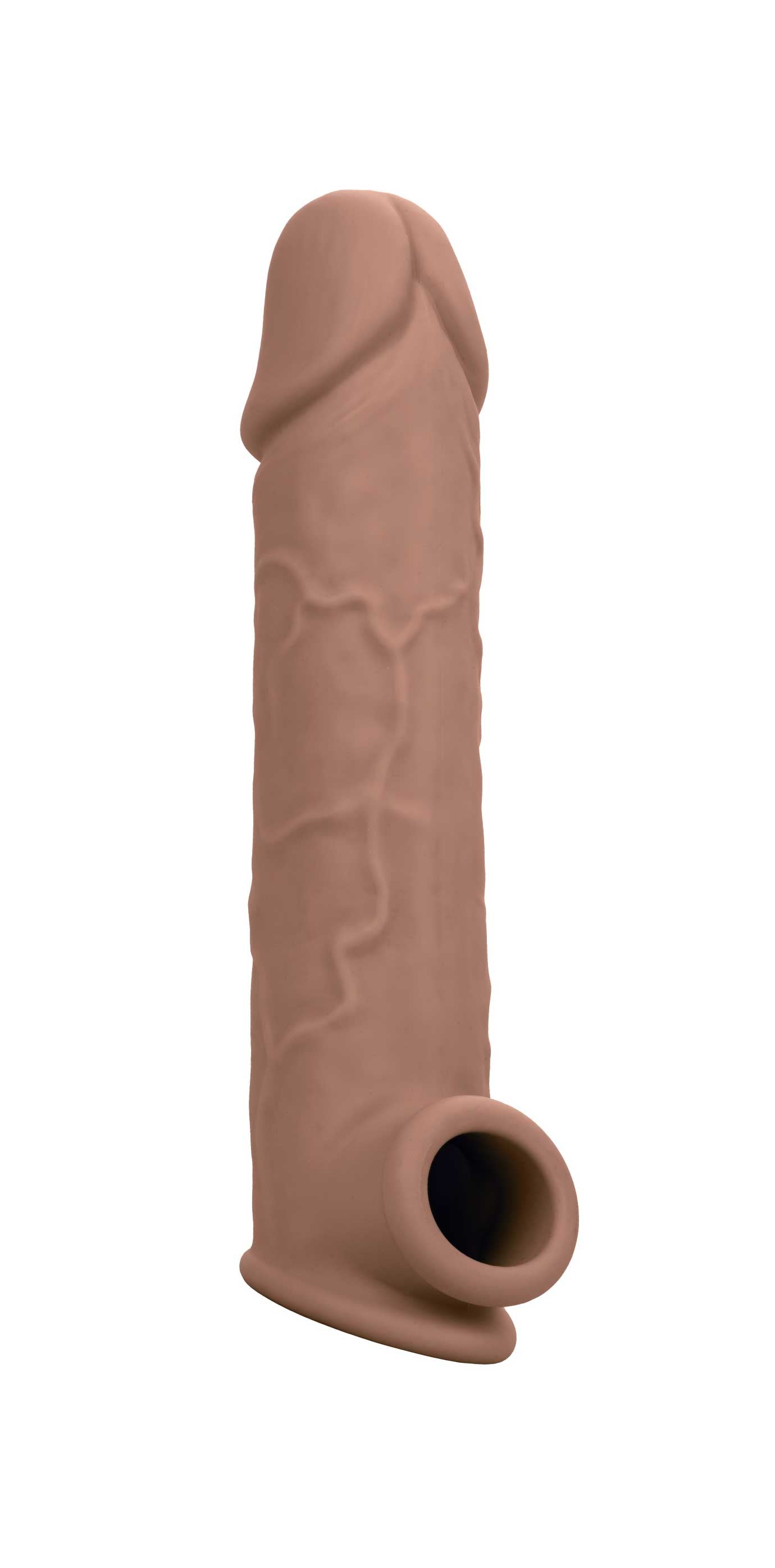 Performance Maxx Life-Like Extension 8 Inch - Brown-Penis Extension & Sleeves-CalExotics-Andy's Adult World