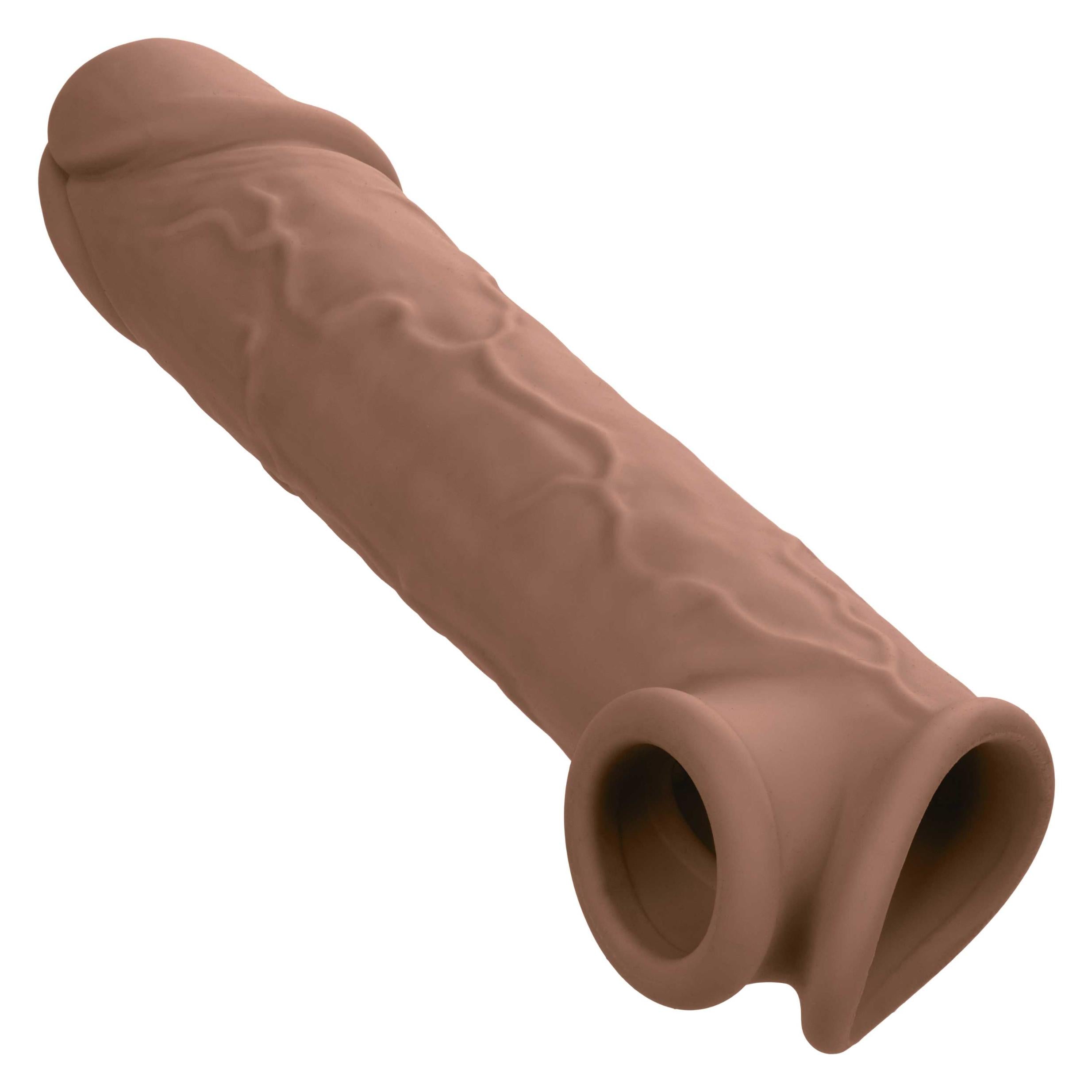 Performance Maxx Life-Like Extension 8 Inch - Brown-Penis Extension & Sleeves-CalExotics-Andy's Adult World