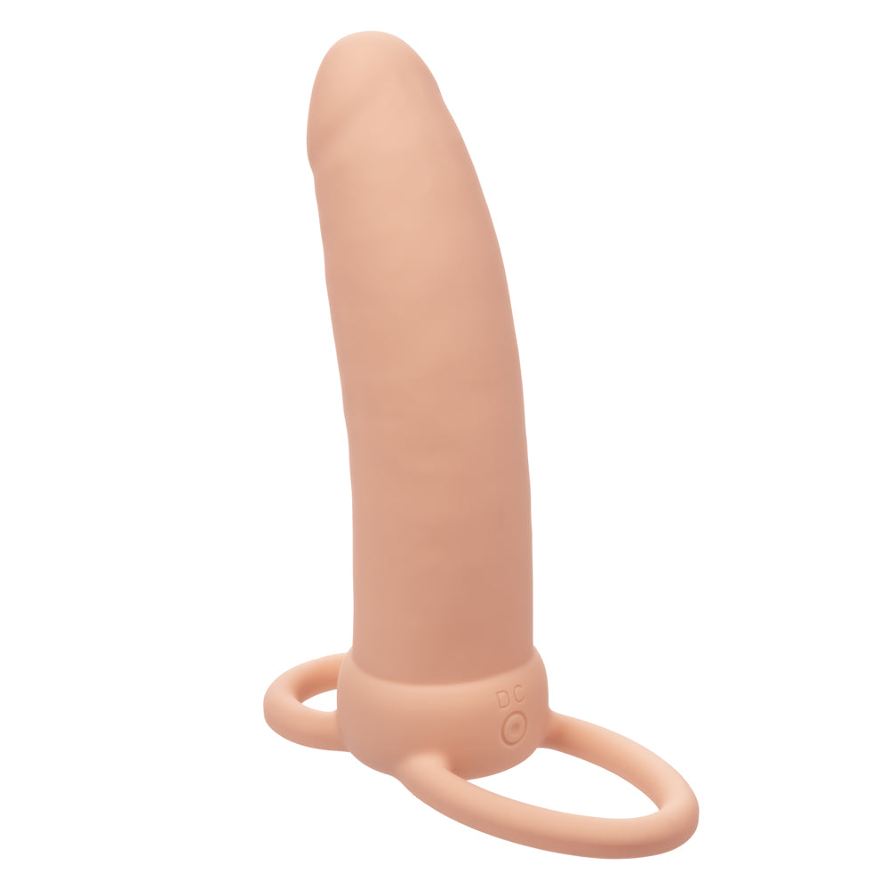 Performance Maxx Rechargeable Thick Dual Penetrator - Ivory-Penis Extension & Sleeves-CalExotics-Andy's Adult World