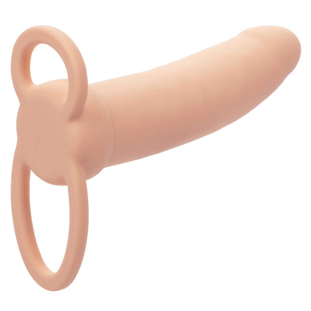 Performance Maxx Rechargeable Thick Dual Penetrator - Ivory-Penis Extension & Sleeves-CalExotics-Andy's Adult World