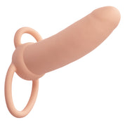 Performance Maxx Rechargeable Thick Dual Penetrator - Ivory-Penis Extension & Sleeves-CalExotics-Andy's Adult World