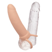 Performance Maxx Rechargeable Thick Dual Penetrator - Ivory-Penis Extension & Sleeves-CalExotics-Andy's Adult World