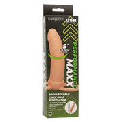 Performance Maxx Rechargeable Thick Dual Penetrator - Ivory-Penis Extension & Sleeves-CalExotics-Andy's Adult World