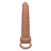 Performance Maxx Rechargeable Dual Penetrator - Brown-Penis Extension & Sleeves-CalExotics-Andy's Adult World