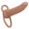 Performance Maxx Rechargeable Dual Penetrator - Brown-Penis Extension & Sleeves-CalExotics-Andy's Adult World