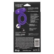 Silicone Rechargeable Dual Climaxer - Purple-Cockrings-CalExotics-Andy's Adult World