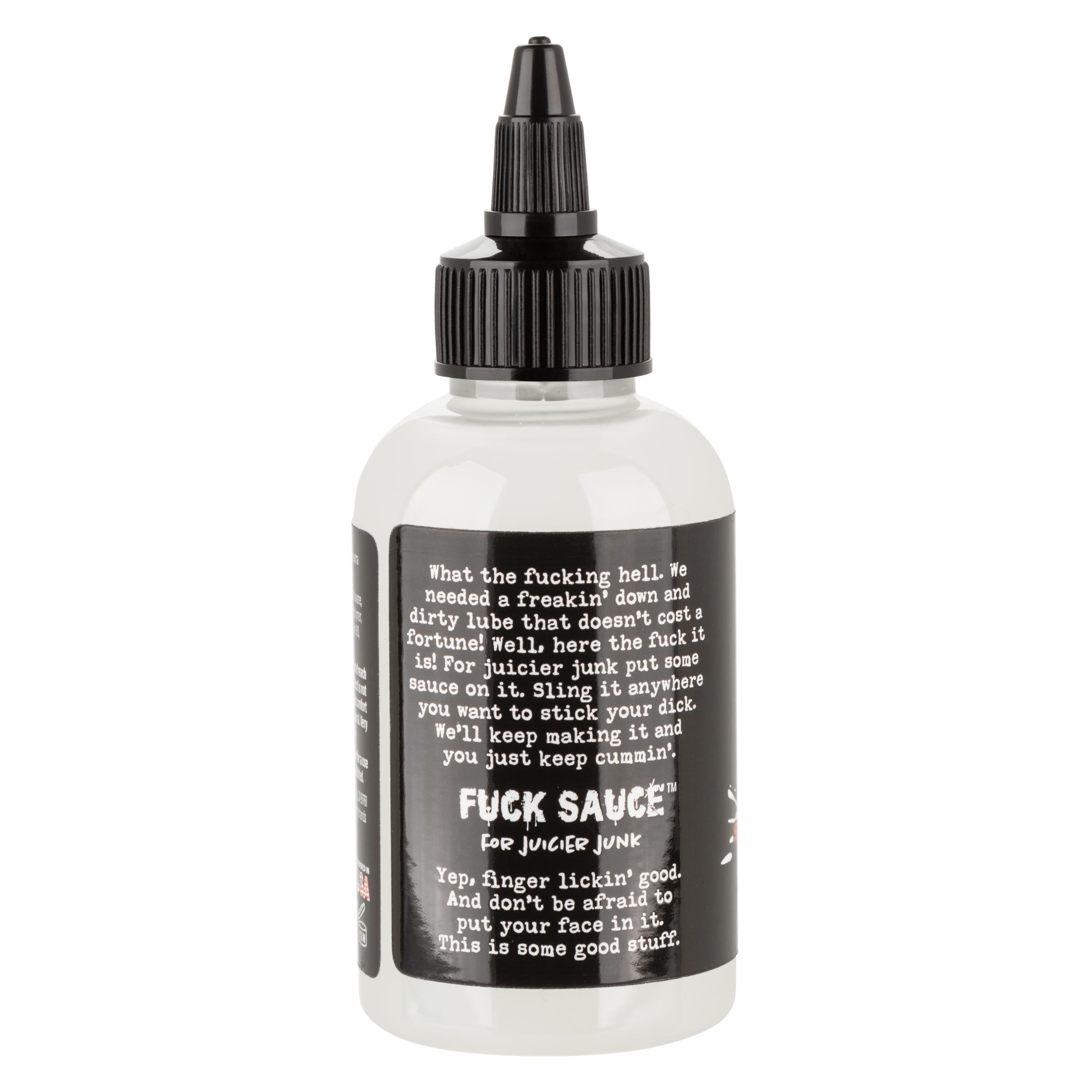 Fuck Sauce Unscented Cum Hybrid Lubricant - 4 Oz-Lubricants Creams & Glides-CalExotics-Andy's Adult World