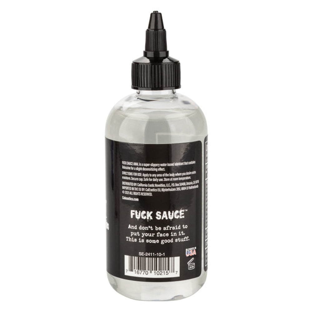 Fuck Sauce Anal Numbing Lubricant - 8 Fl. Oz.-Lubricants Creams & Glides-CalExotics-Andy's Adult World