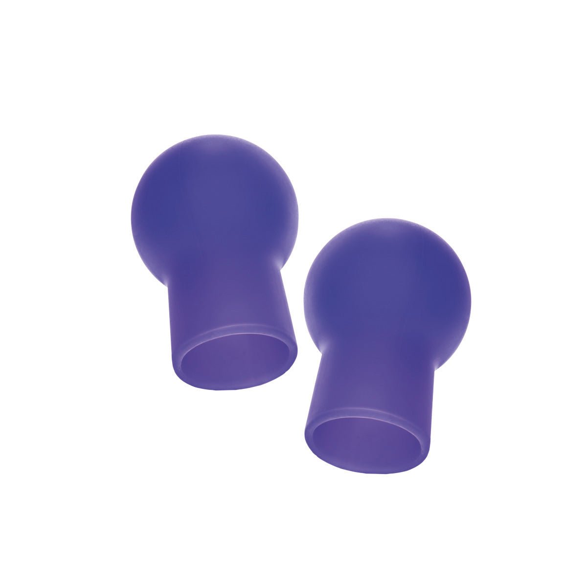 Nipple Play Silicone Advanced Nipple Suckers - Purple-Nipple Stimulators-CalExotics-Andy's Adult World