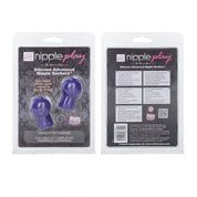 Nipple Play Silicone Advanced Nipple Suckers - Purple-Nipple Stimulators-CalExotics-Andy's Adult World