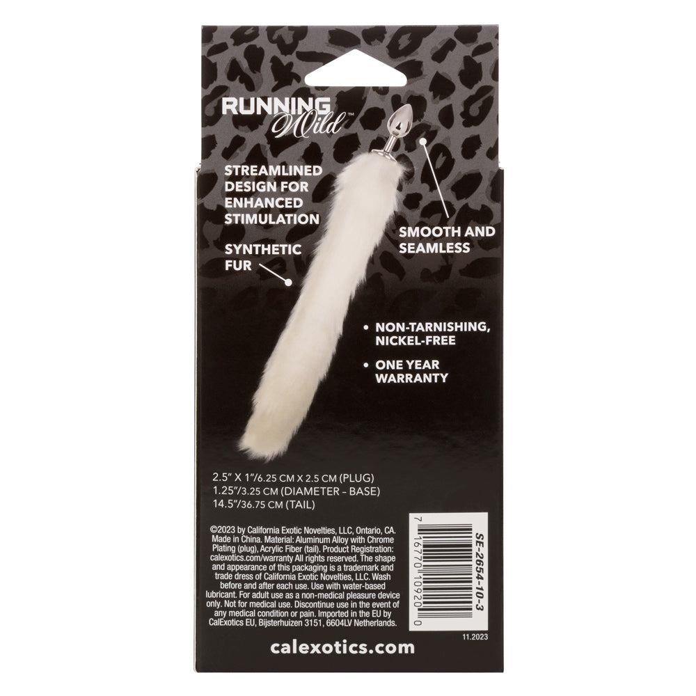 Running Wild Tail - White-Anal Toys & Stimulators-CalExotics-Andy's Adult World