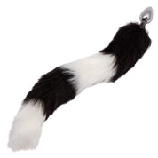 Running Wild Tail - Black/white-Anal Toys & Stimulators-CalExotics-Andy's Adult World