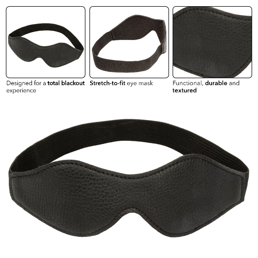 Nocturnal Collection Eye Mask - Black-Bondage & Fetish Toys-CalExotics-Andy's Adult World