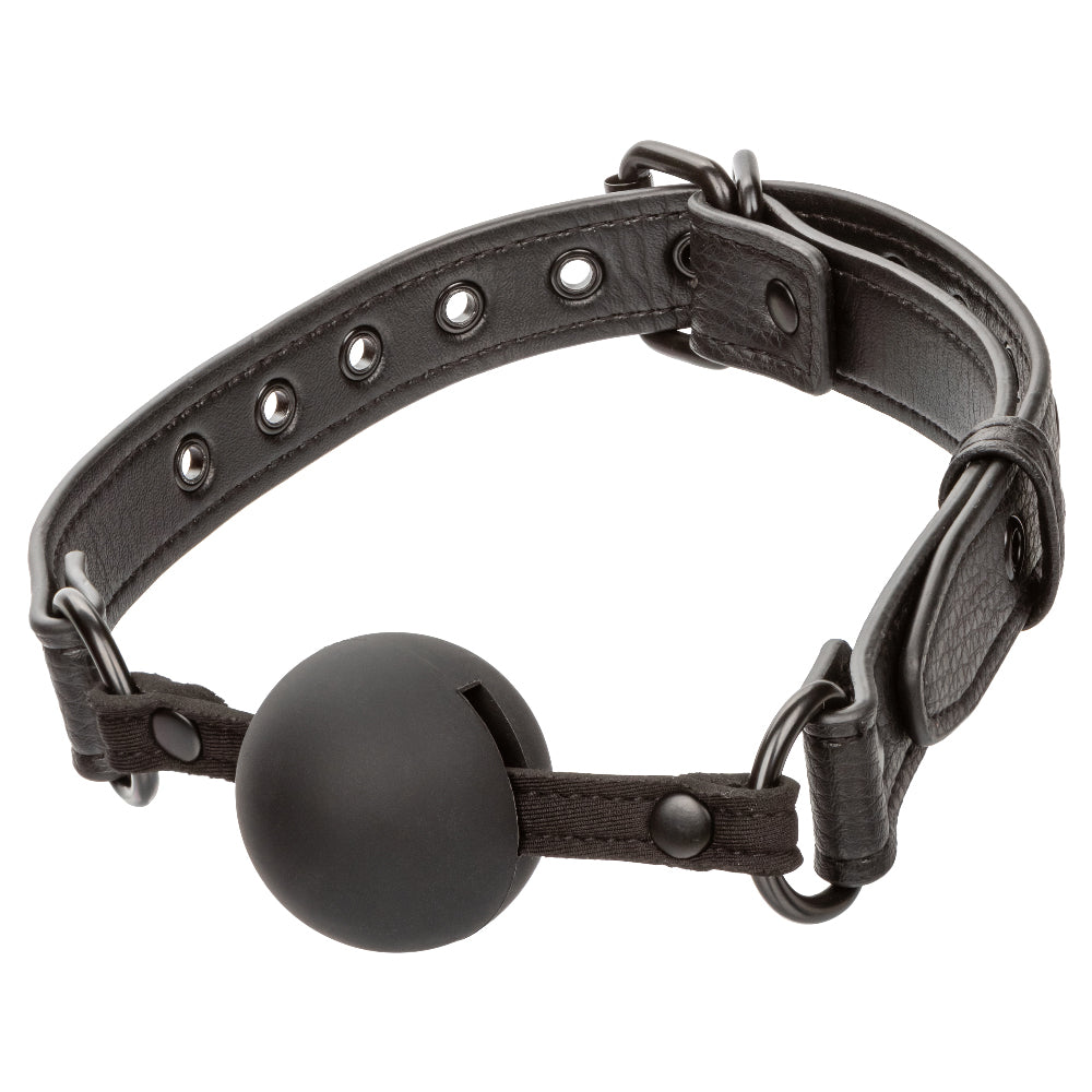 Nocturnal Collection Ball Gag - Black-Bondage & Fetish Toys-CalExotics-Andy's Adult World