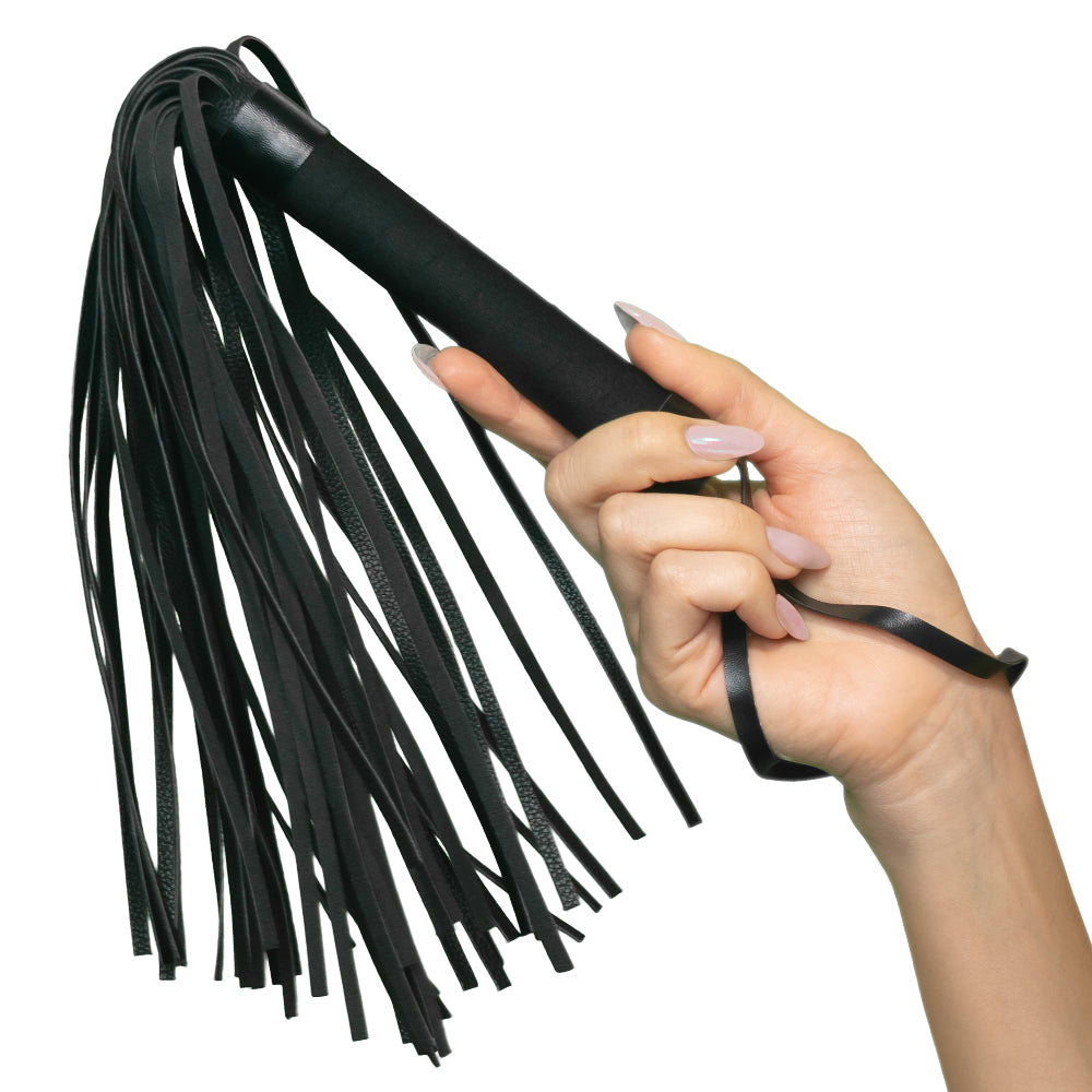 Nocturnal Collection Flogger - Black-Bondage & Fetish Toys-CalExotics-Andy's Adult World