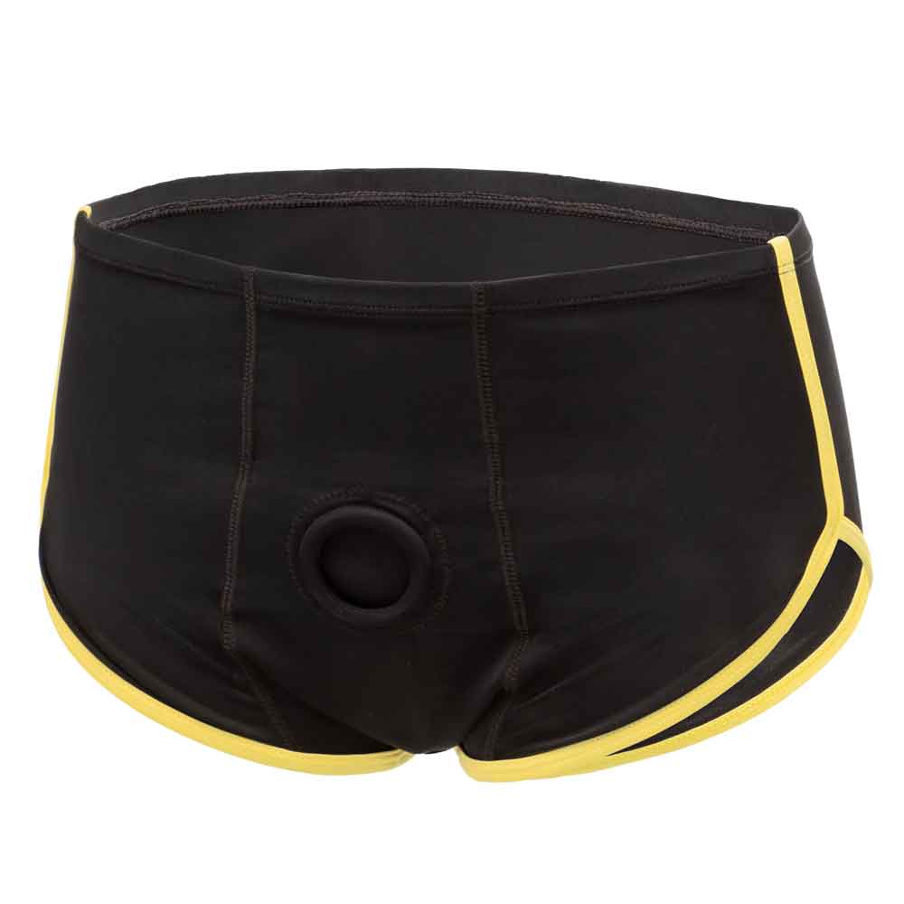 Boundless Black and Yellow Brief - Large/xlarge - Black/yellow-Lingerie & Sexy Apparel-CalExotics-Andy's Adult World