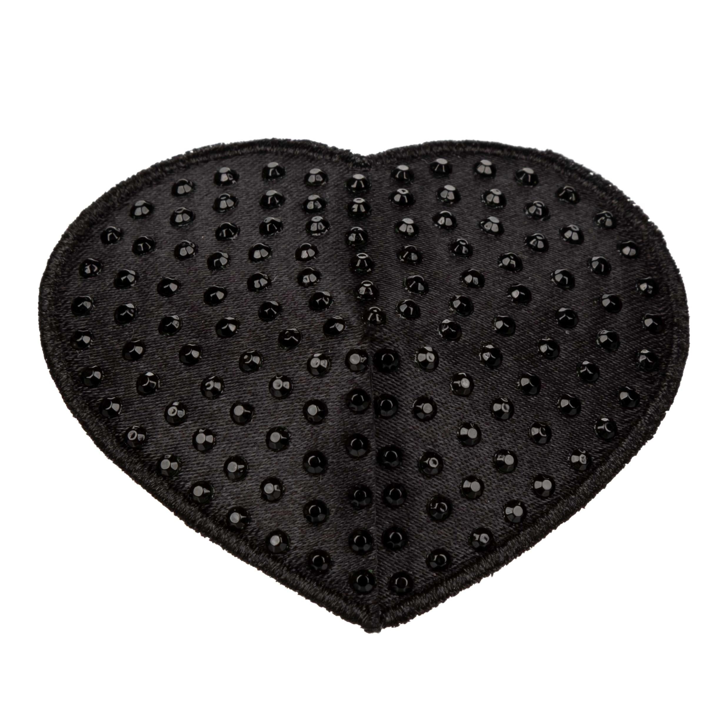 Radiance Heart Pasties - Black-Nipple Stimulators-CalExotics-Andy's Adult World