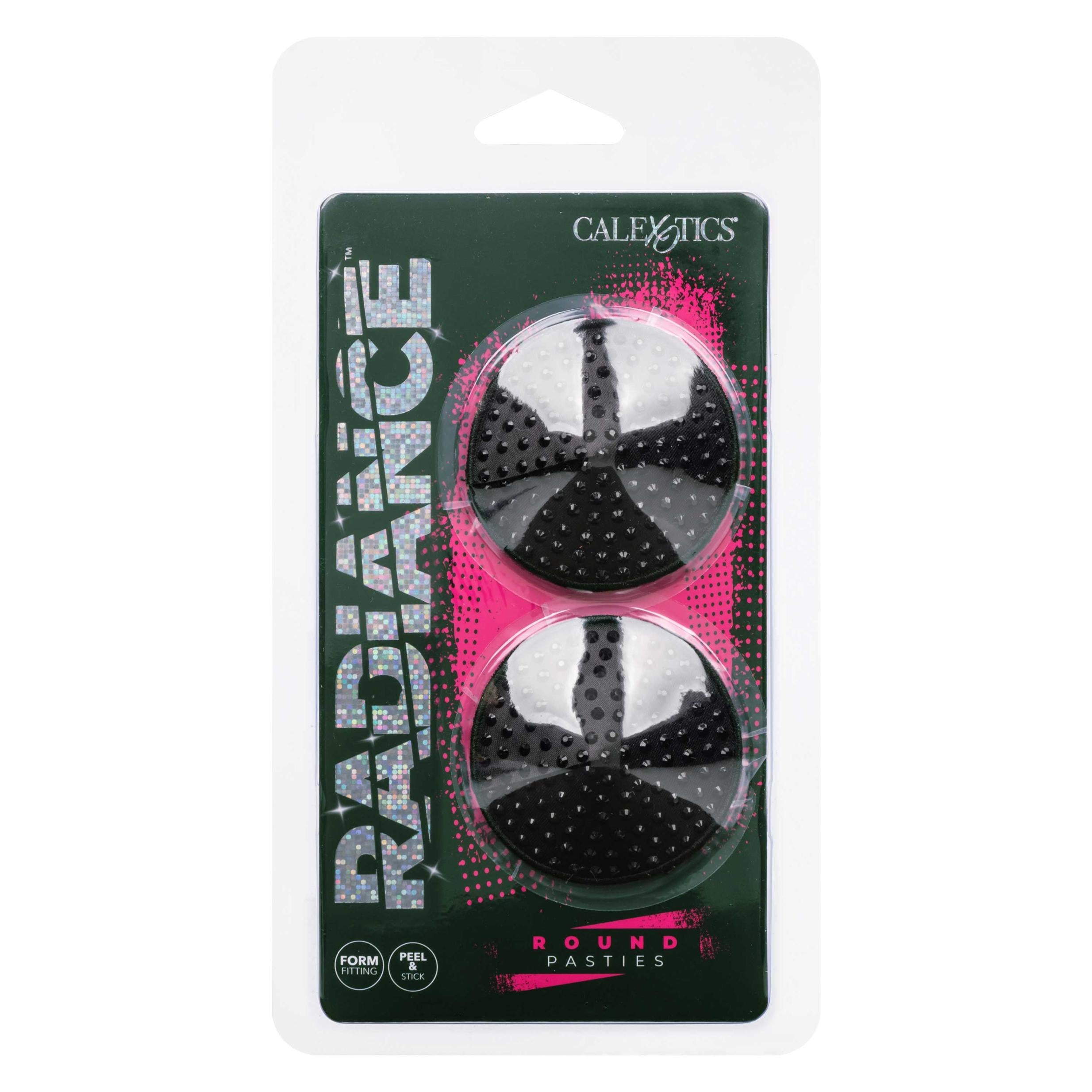 Radiance Round Pasties - Black-Nipple Stimulators-CalExotics-Andy's Adult World