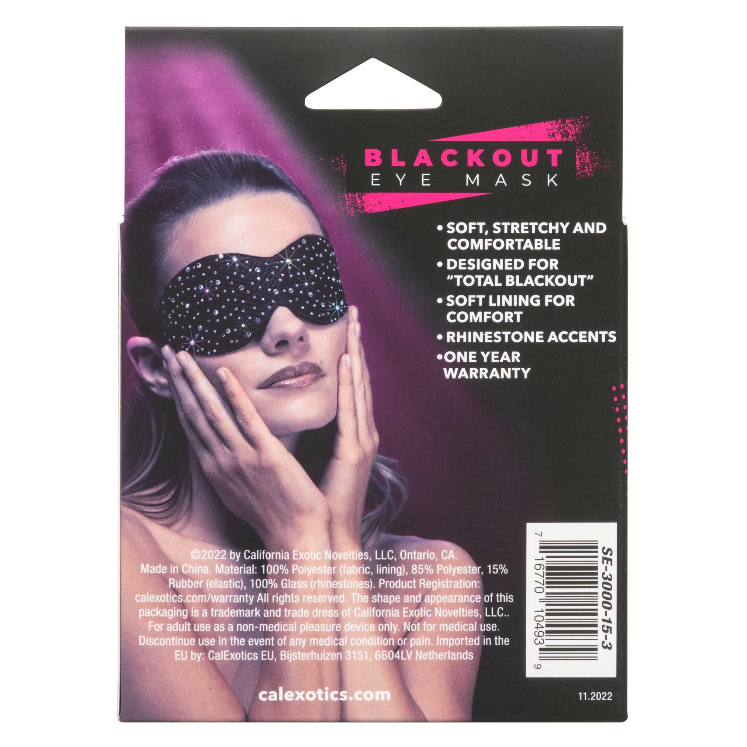 Radiance Blackout Eye Mask - Black-Bondage & Fetish Toys-CalExotics-Andy's Adult World