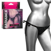 Radiance Side-Tie Panties - Black-Lingerie & Sexy Apparel-CalExotics-Andy's Adult World